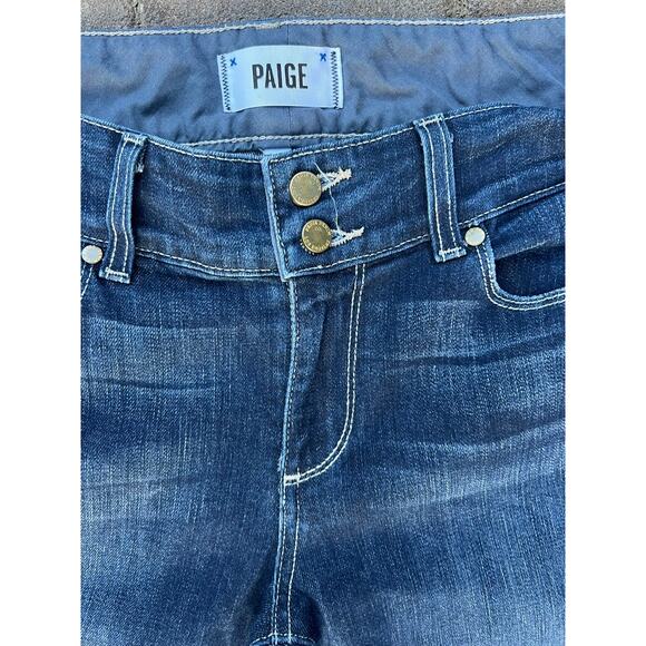 Paige mid rise dark y2k flare jeans size 28x32 - Picture 4 of 5